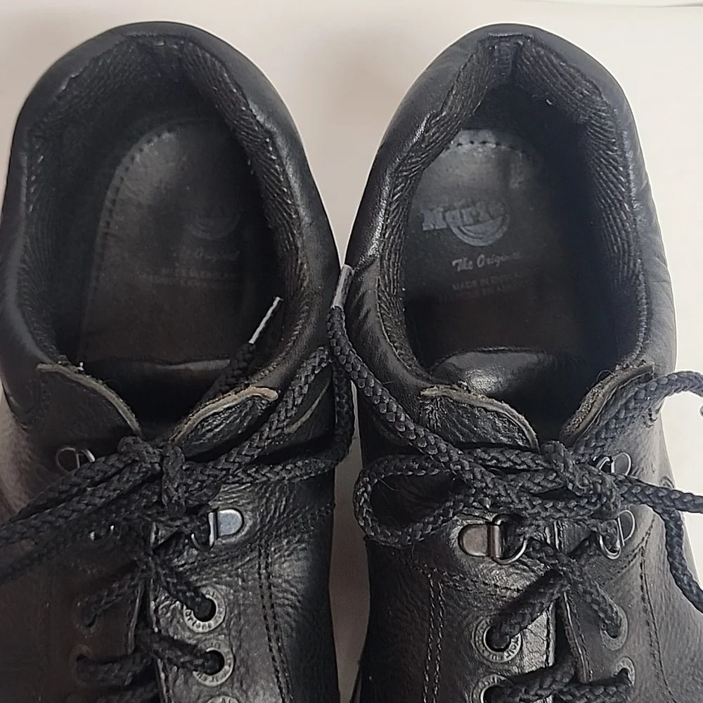 Dr. Martens Vintage Black Leather Oxfords Made In England 8312 12  Gorpcore